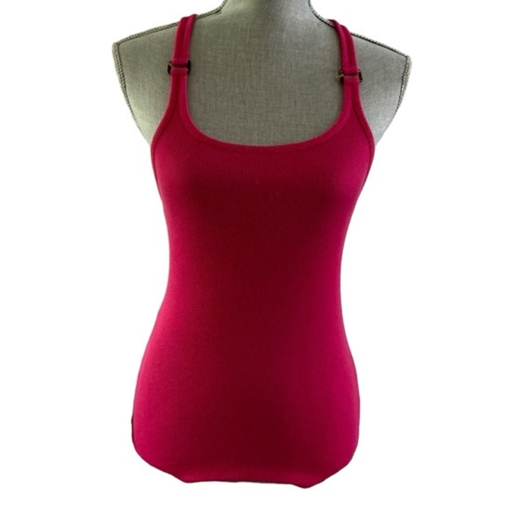 Banana republic raspberry ribbed racerback tank top size XS